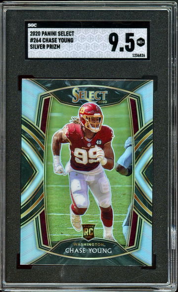 2020 SELECT #264 CHASE YOUNG SILVER PRIZM SGC 9.5
