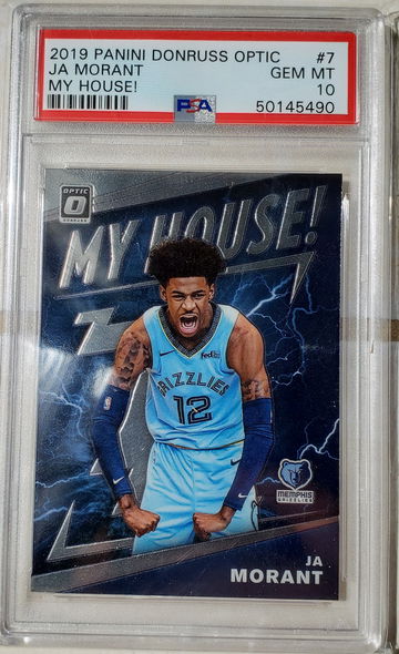 2019 Panini Donruss Optic Ja Morant My House Rookie RC #7 PSA 10