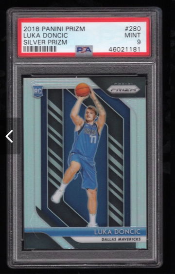 2018 Luka Doncic Prizm Silver RC PSA 9