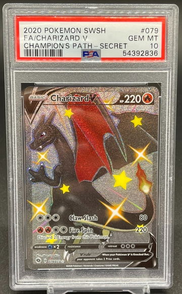 2020 Pokémon SWSH Charizard V Secret PSA 10