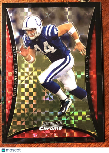 Dallas Clark 2008 Bowman Chrome #BC209 XFRACTOR SP #30/250 Indianapolis Colts