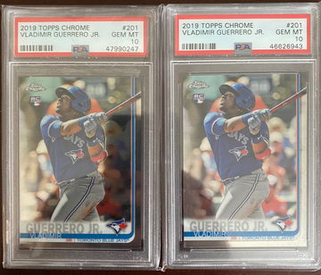 VLADIMIR GUERRERO JR 2019 TOPPS CHROME LOT 2x PSA 10 