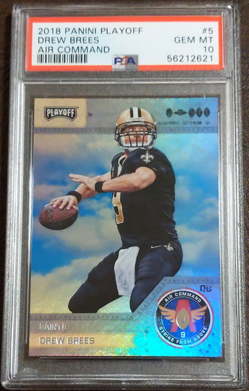 2018 Playoff, Air Command, #5, Drew Brees, PSA 10
