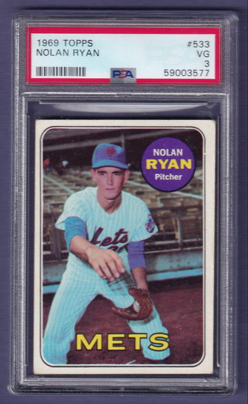 1969 Topps #533 Nolan Ryan PSA 3