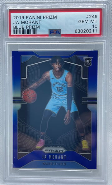 2019-20 Prizm Ja Morant Blue 249 /199 PSA 10
