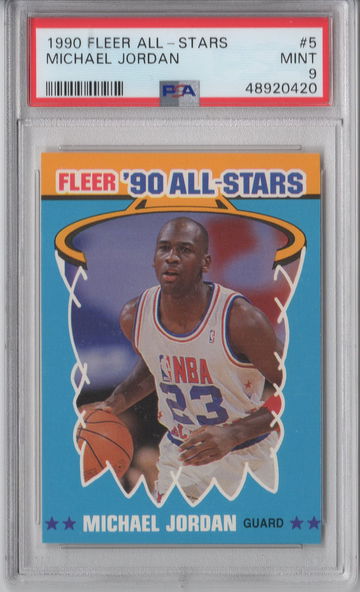 1990 Fleer Michael Jordan All Stars PSA 9