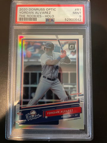 2020 Donruss Optic Holo Yordan Alvarez The Rookies #R1 PSA 9