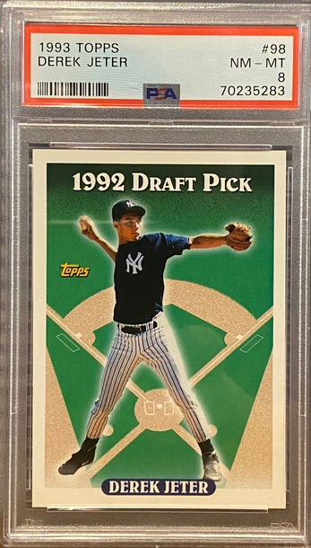 1993 Topps Derek Jeter PSA 8