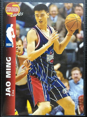 YAO MING Rookie, Houston Rockets, 2002 STADION WORLD STARS