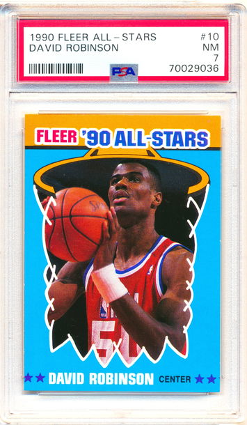 1990 Fleer All-Stars #10 David Robinson PSA 7