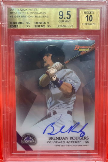2015 Brendan Rogers Bowmans Best Auto BGS 9.5