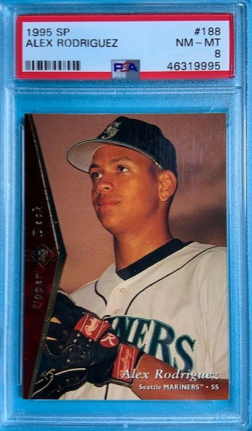 1995 SP #188 Alex Rodriguez PSA 8 NM-MT Seattle Mariners Yankees Hall of Fame 