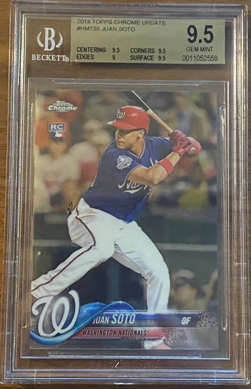 Juan Soto 2018 Topps Chrome Update #HMT55 BGS 9.5 Rookie