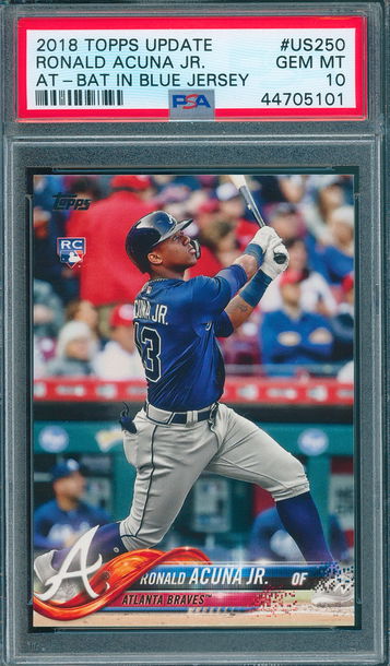 RONALD ACUNA JR 2018 TOPPS UPDATE US250  PSA 10 (5101)