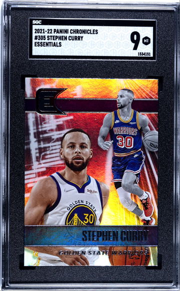 2021-22 Panini Chronicles Essentials #305 Stephen Curry - Graded SGC 9 MINT MT.
