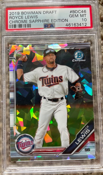 2019 Royce Lewis Bowman Draft Chrome PSA 10