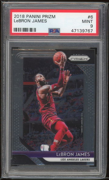 2018 Panini Prizm Lebron James PSA 9