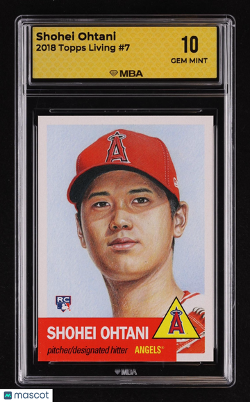 2018 Topps Living Shohei Ohtani #7 Rookie MBA 10