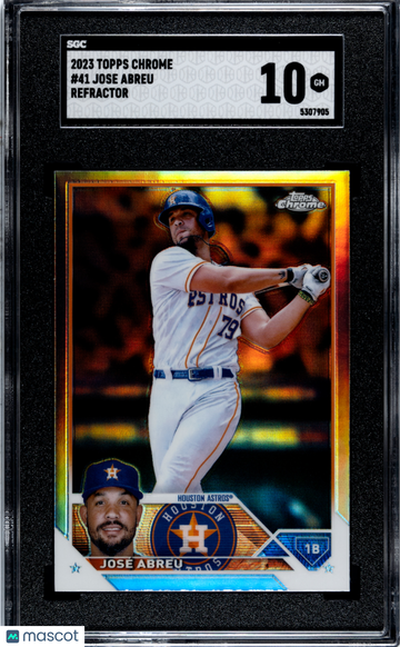 2023 Topps Chrome Jose Abreu #41 Refractor SGC 10