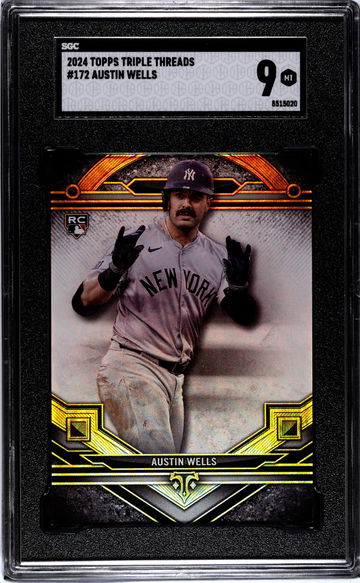 2024 Topps Triple Threads #172 Austin Wells SGC 9