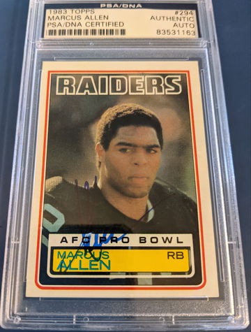 1983 Topps Marcus Allen PSA/DNA Auto #294 