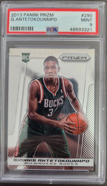 2013 Prizm Giannis Antetokounmpo RC #290 PSA 9