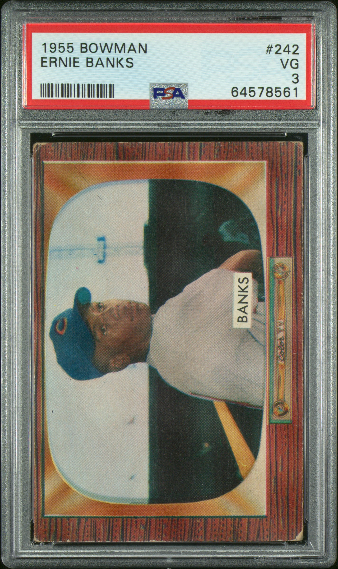 1955 Bowman Ernie Banks #242 PSA 3 VG