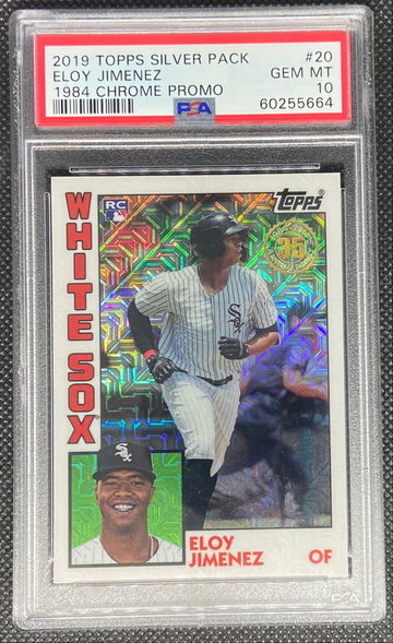 2019 Topps Chrome 1984 SILVER PACK SP Eloy Jimenez Rookie RC Card #20 - PSA 10