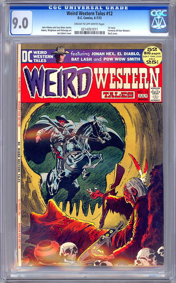 WEIRD WESTERN TALES #12 CGC 9.0 *FIRST ISSUE* KUBERT ADAMS & WRIGHTSON ART 1972