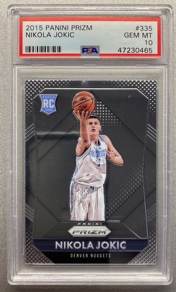 NIKOLA JOKIC 2015 PANINI PRIZM ROOKIE PSA 10 GEM MINT 