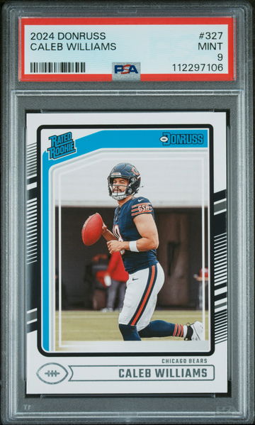 2024 Panini Donruss Rated Rookie Caleb Williams #327 RC PSA 9