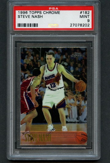1996 Topps Chrome STEVE NASH RC PSA 9