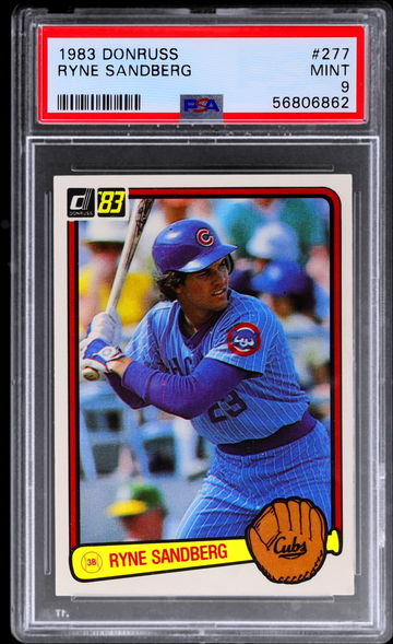 1983 PANINI DONRUSS RYNE SANDBERG #277 PSA 9