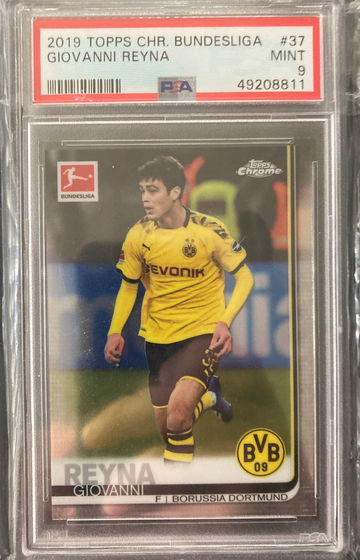 2019 Topps Chrome Bundesliga Giovanni Reyna PSA 9 Mint #37