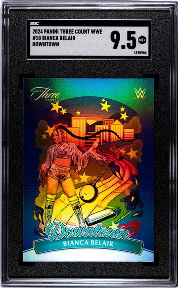 2024 Panini Three Count WWE Downtown Bianca Belair #10 SGC 9.5