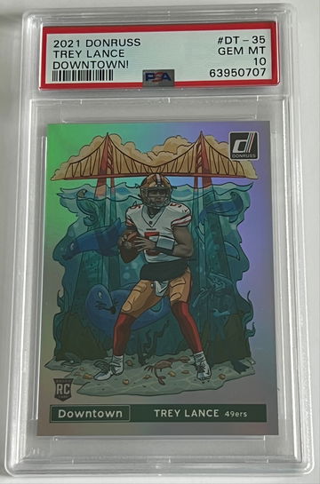2021 Trey Lance Rookie Donruss Downtown! PSA 10