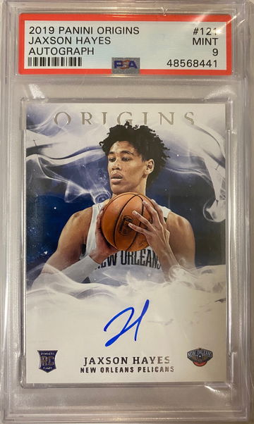 2019 Jaxson Hayes #121 origins on card auto autograph mint 9