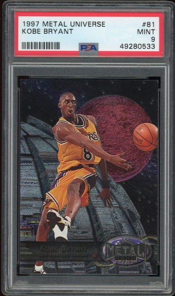 1997 Metal Universe Kobe Bryant #81 PSA 9