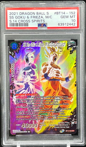 2021 Dragon Ball S14 Cross Spirits Goku and Frieza Miraculous Conclusion 