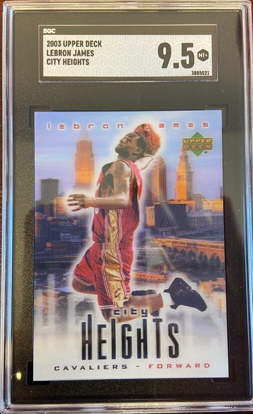 2003 Upper Deck Lebron James City Heights Redemption SGC 9.5 Mint Lakers/Cavs Rookie RC