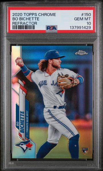 2020 Topps Chrome Refractor Bo Bichette #150 PSA 10