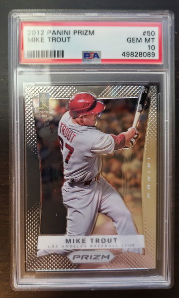 2012 Panini Prizm Mike Trout #50 PSA 10