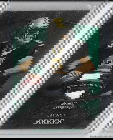 DREW BREES 2008 BOWMAN STERLING 2 COLOR PATCH #149/249 -SAINTS!!!!