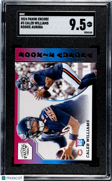 2024 Panini Encore Caleb Williams #3 Rookie Aurora SGC 9.5