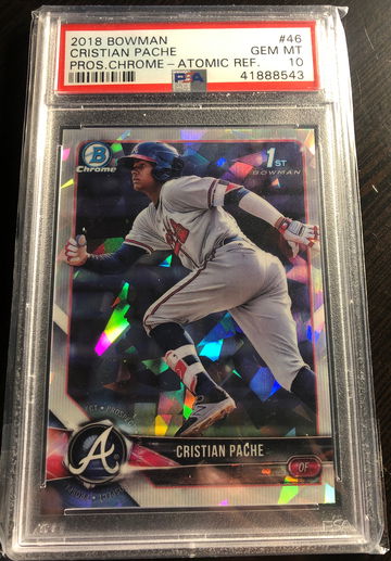 Cristian pache 2018 bowman chrome atomic refractor PSA 10