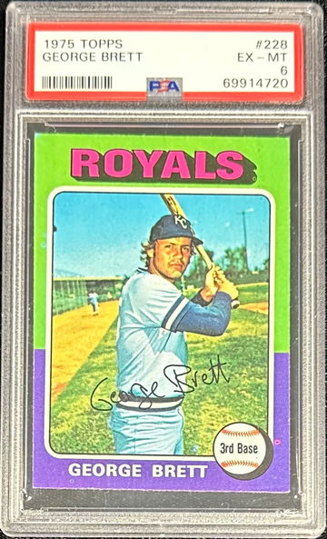 1975 Topps George Brett #228 Rookie PSA 6