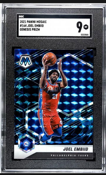 Joel Embiid 2020-21 Panini Mosaic Genesis Prizm #164 76ers Sixers Mint