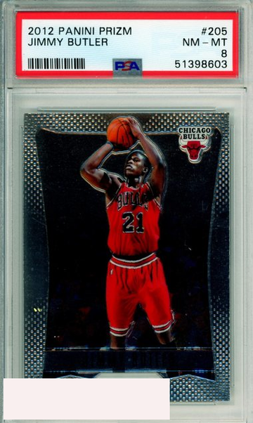 2012 PANINI PRIZM JIMMY BUTLER #205 PSA NM-MT 8
