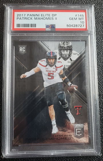 2017 Panini Elite DP Patrick mahomes 145 PSA 10 RC