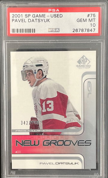 Pavel Datsyuk 2001 SP Game-Used #75 Rookie RC 342/499 PSA 10 Gem Mint